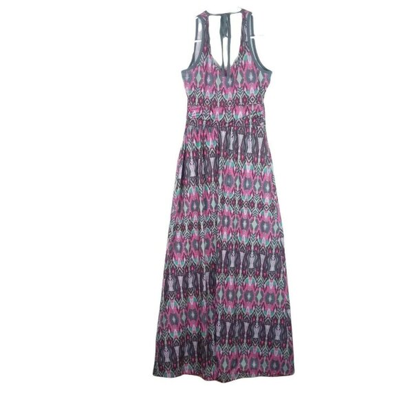 Mountain Hardwear Maxi Tank Dress Multi Color Abstract Print Sleeveless  XS - Picture 2 of 8